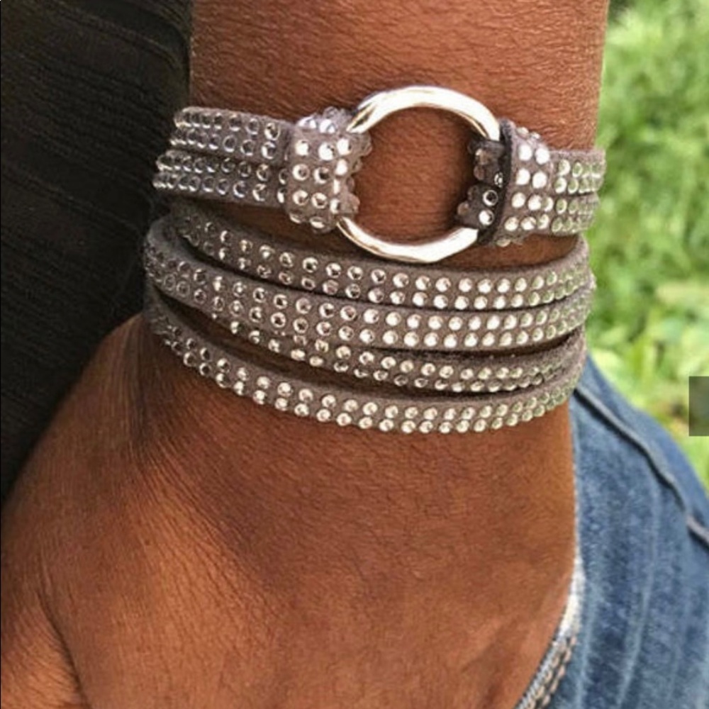 Leather wrap bracelet